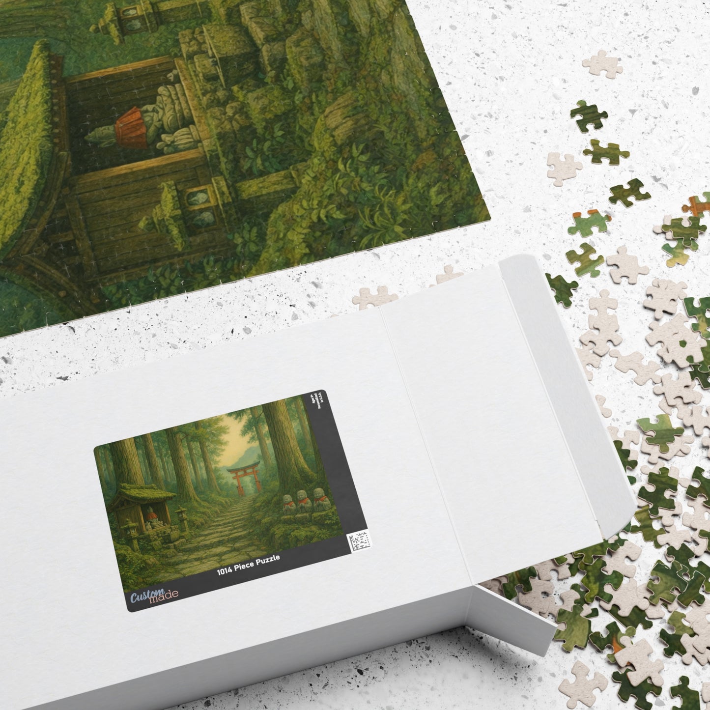 Forest Shrine Path Puzzle | Scenic Japanese Torii Puzzle 520/1014-piece