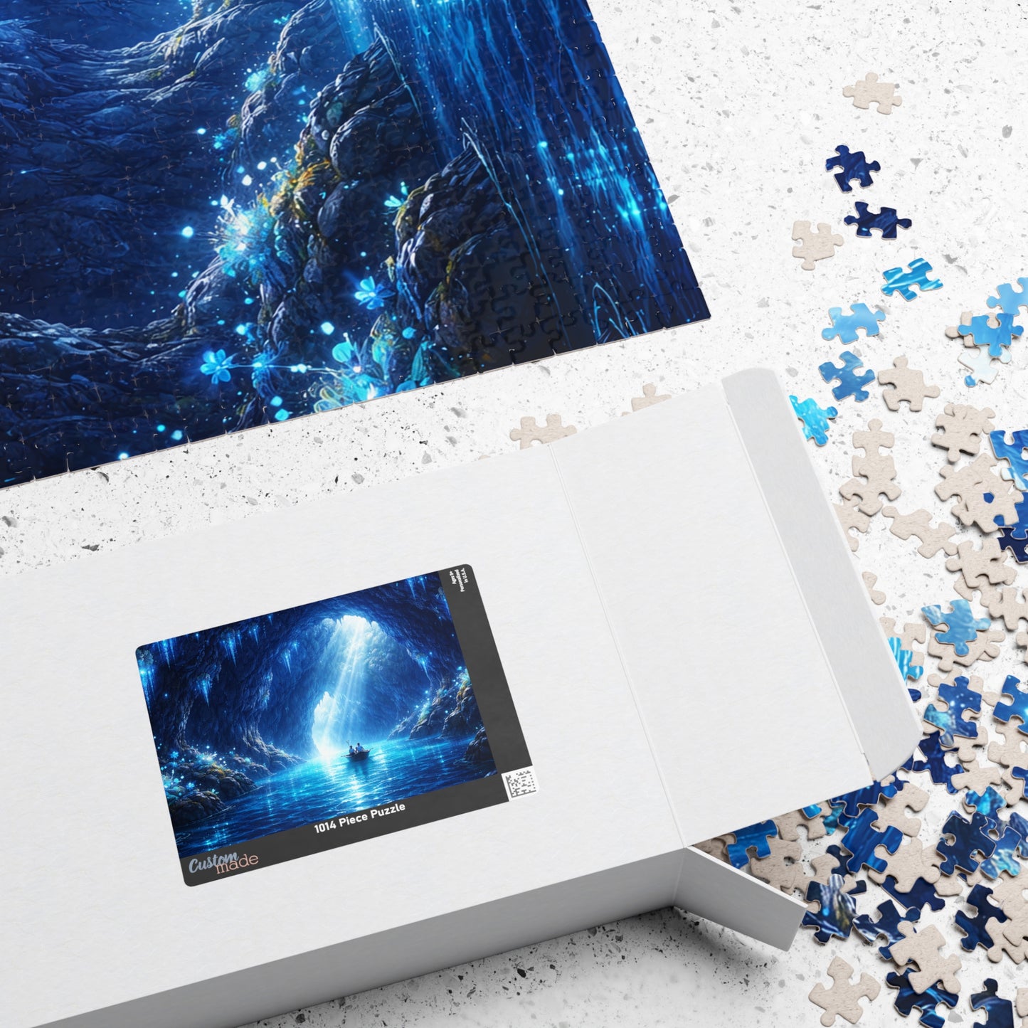 Blue Grotto of Light | Fantasy Cave & Starlit Water Jigsaw Puzzle
