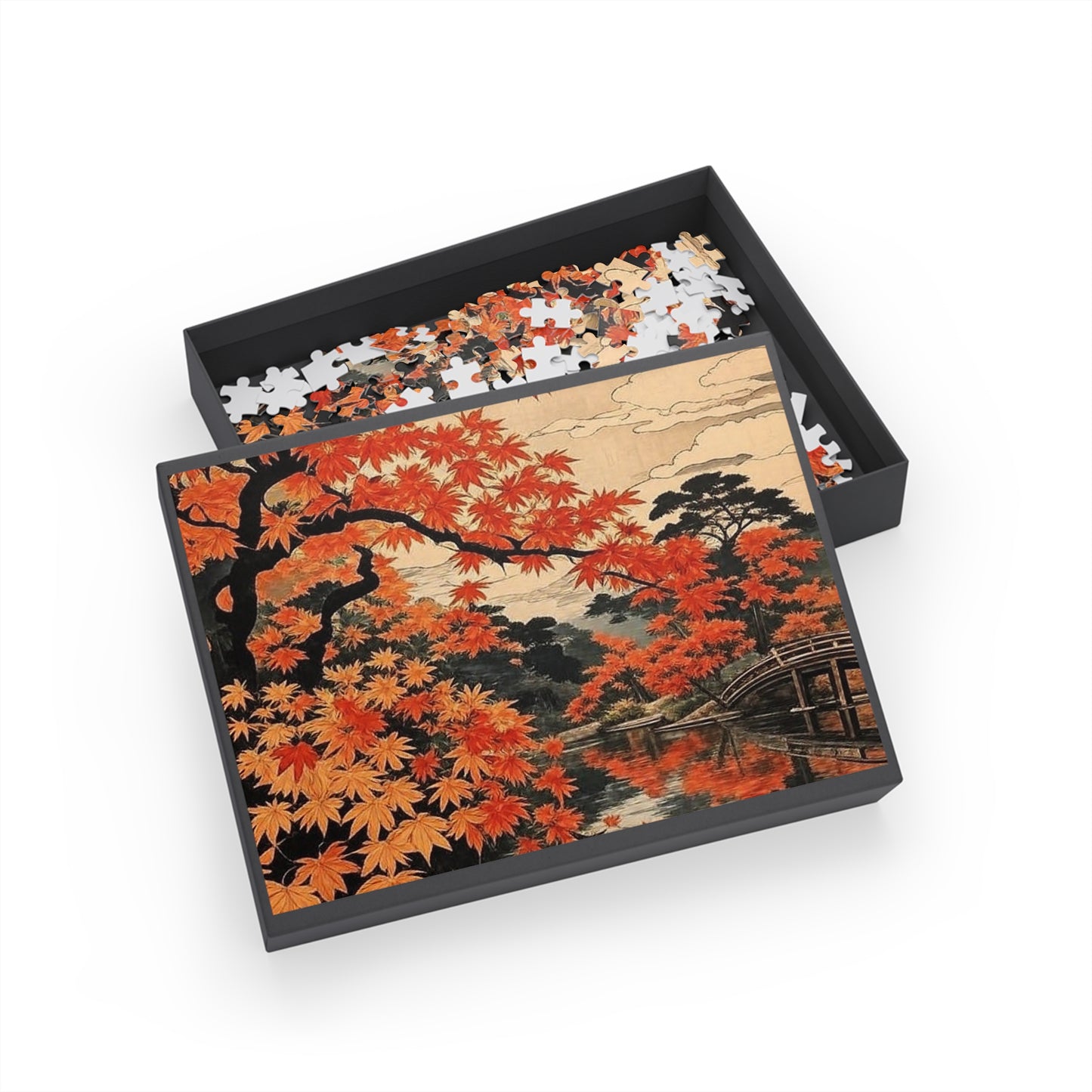 Autumn Maple Bridge Puzzle