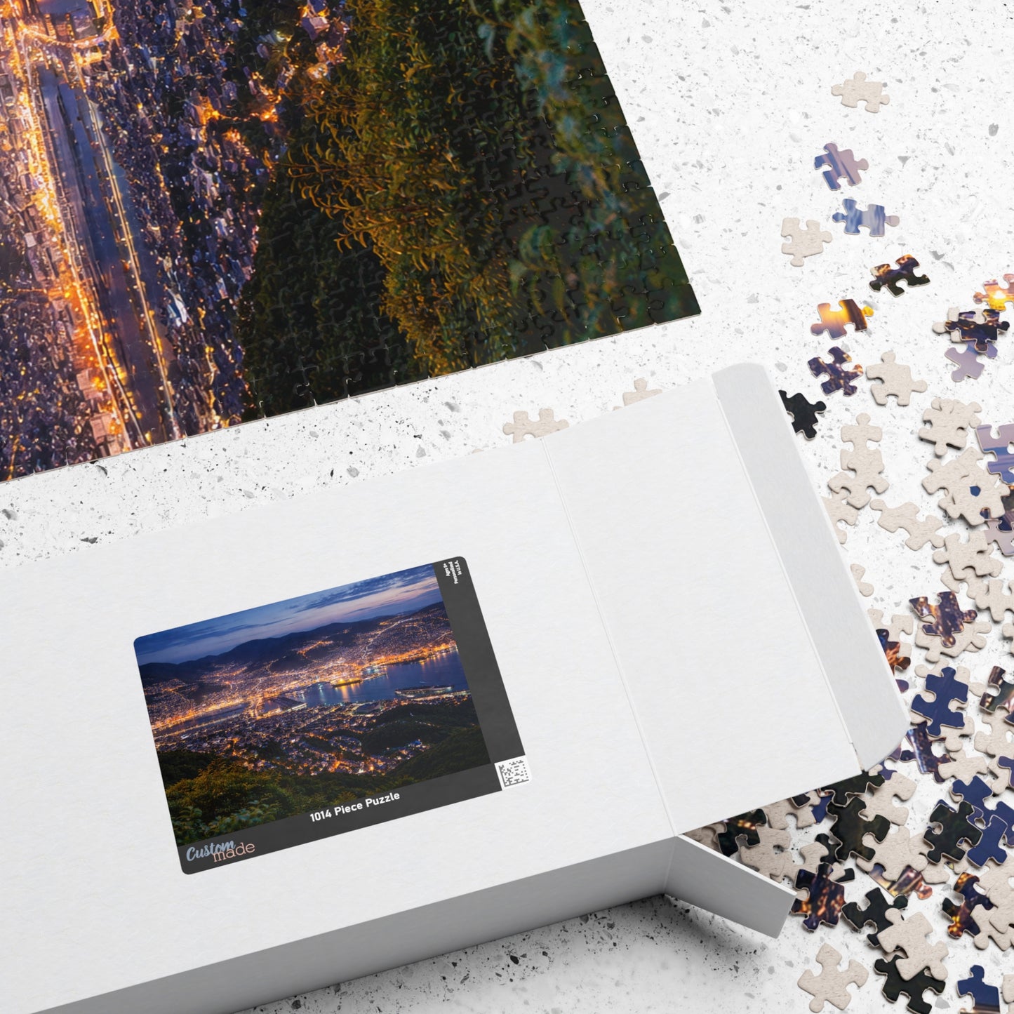 Nagasaki Night View Puzzle | Panoramic Harbor Lights Cityscape Jigsaw