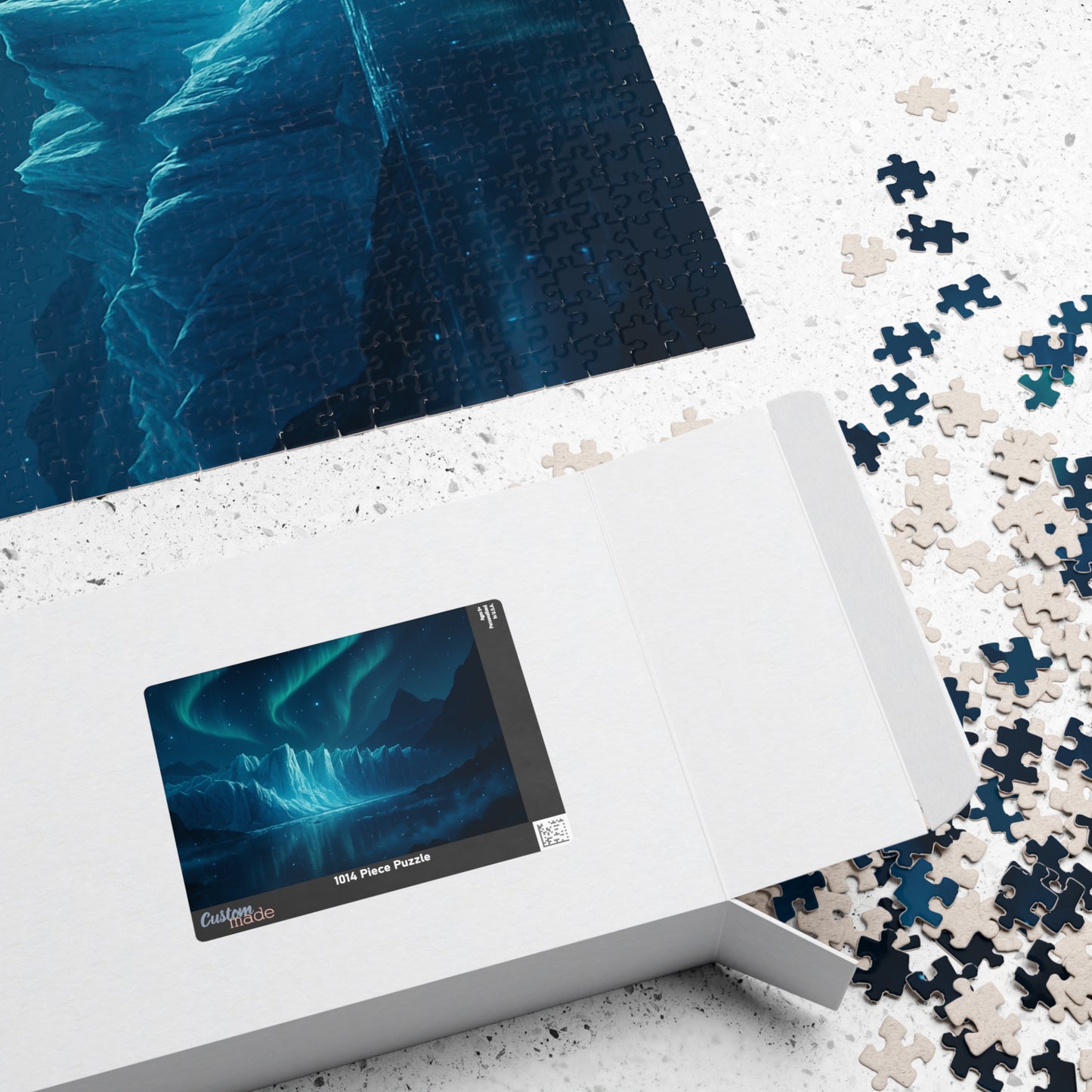 Northern Lights Iceberg Puzzle | Scenic Aurora Jigsaw