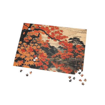Autumn Maple Bridge Puzzle