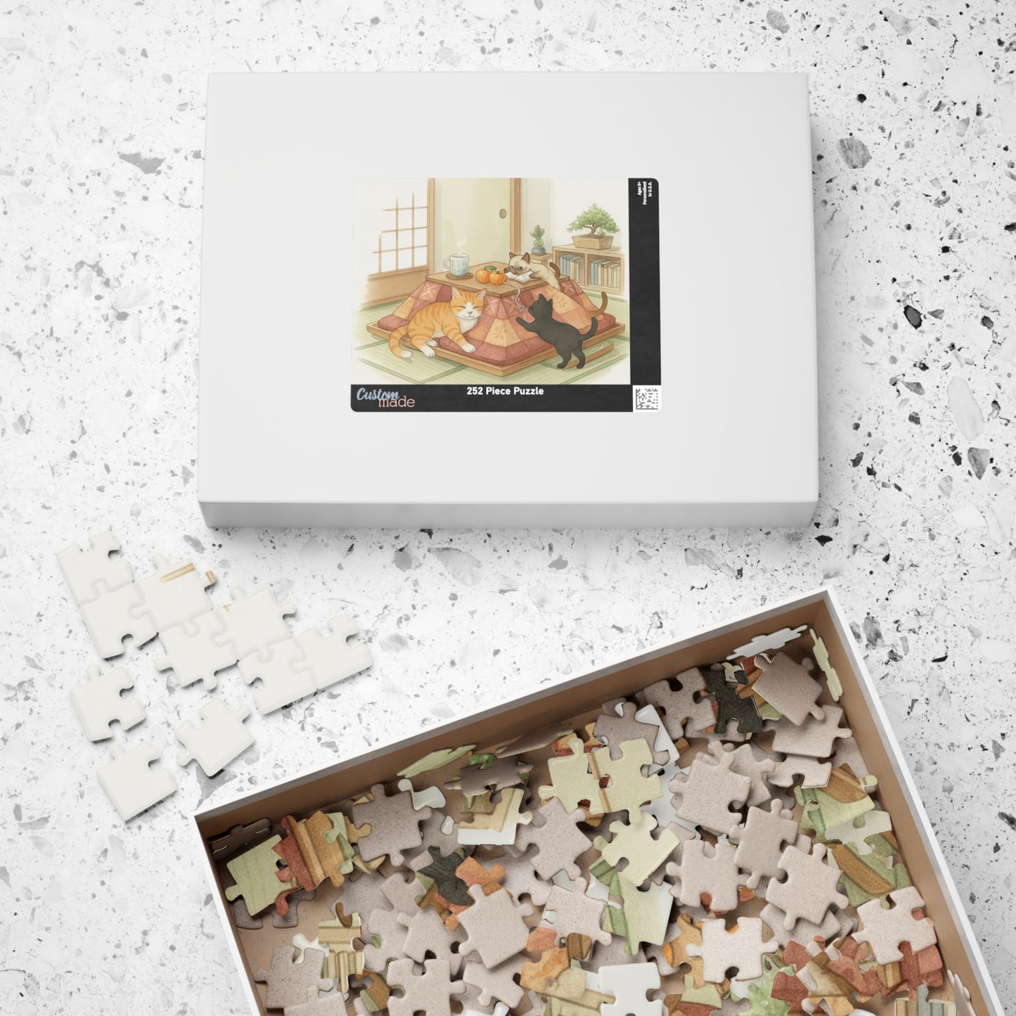 Cozy Kotatsu Cats Puzzle 520-Piece