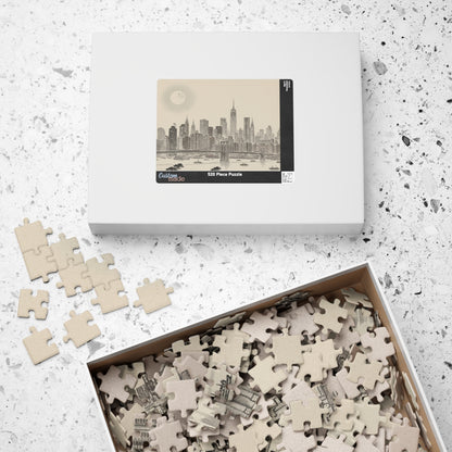 Vintage NYC Skyline Puzzle | Manhattan Cityscape Jigsaw