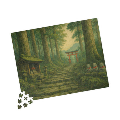 Forest Shrine Path Puzzle | Scenic Japanese Torii Puzzle 520/1014-piece