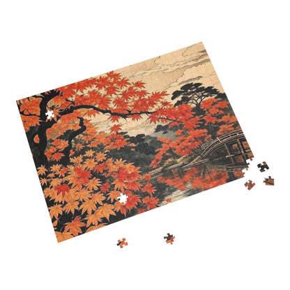 Autumn Maple Bridge Puzzle