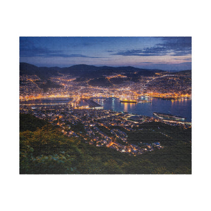 Nagasaki Night View Puzzle | Panoramic Harbor Lights Cityscape Jigsaw