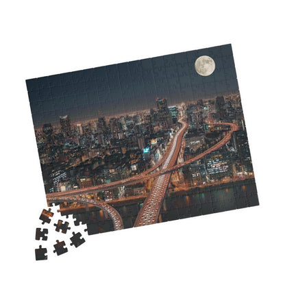 City Night Skyline Puzzle 252-piece | Moonlit Urban Jigsaw
