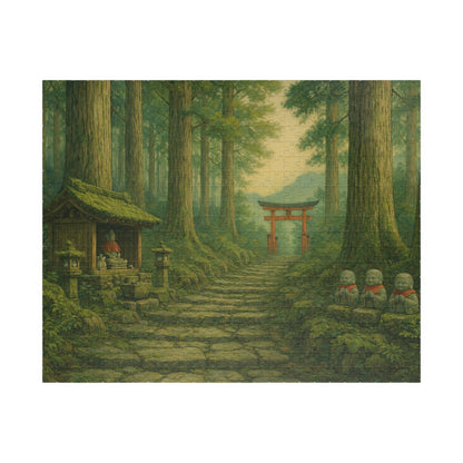 Forest Shrine Path Puzzle | Scenic Japanese Torii Puzzle 520/1014-piece