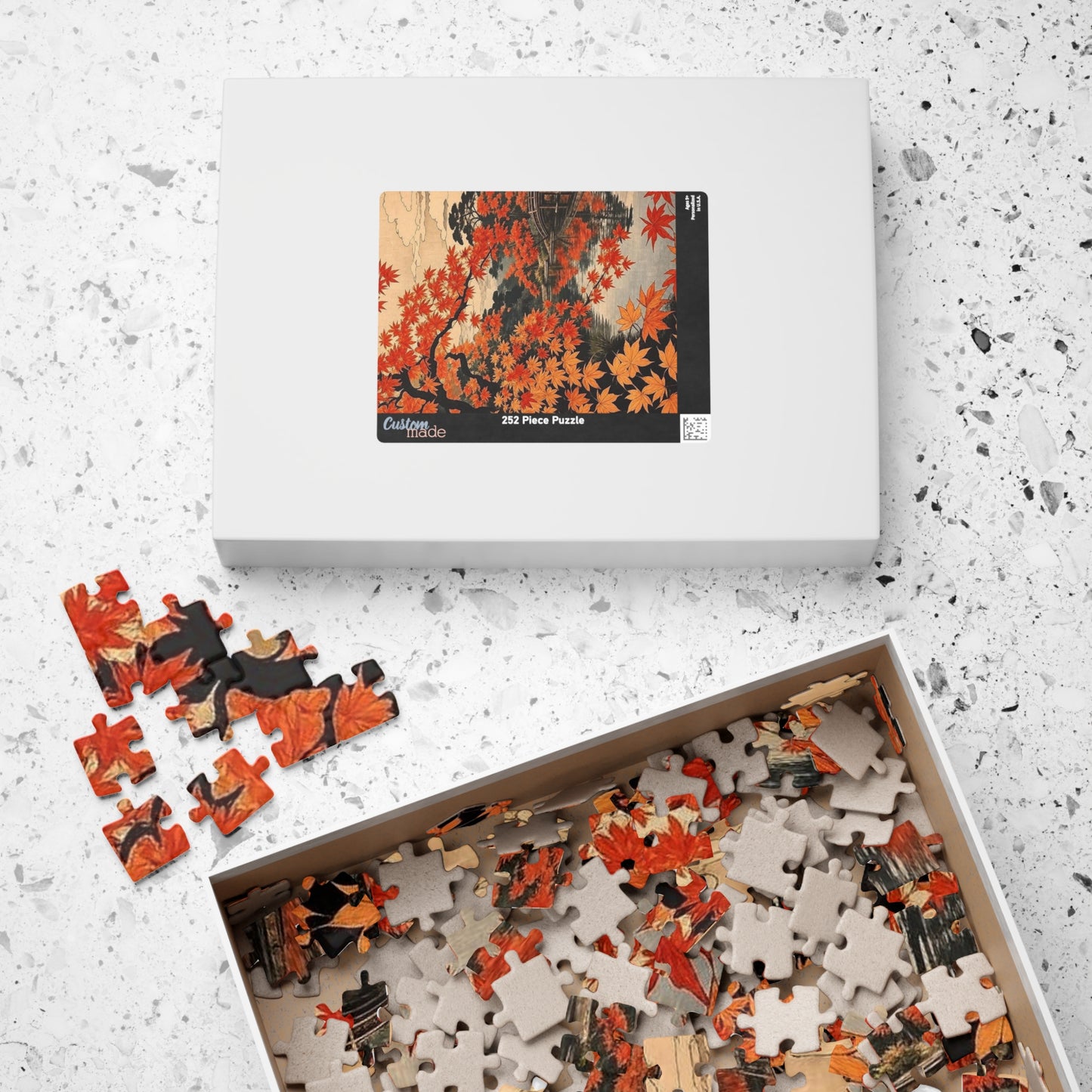 Autumn Maple Reflection Puzzle | Japanese Landscape Jigsaw