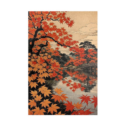 Autumn Maple Reflection Puzzle | Japanese Landscape Jigsaw