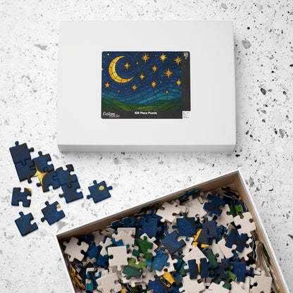 Crescent Moon and Stars Puzzle 252/520/1014-piece