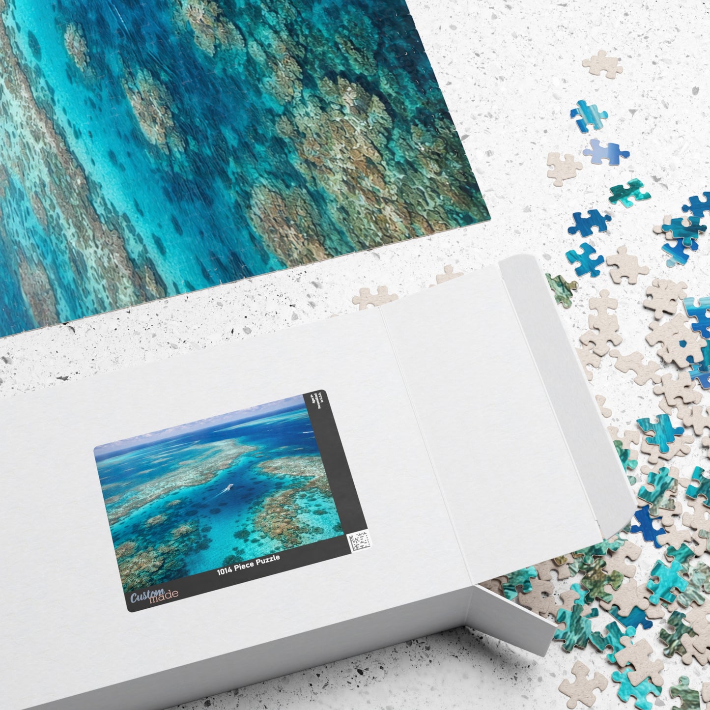 Aerial Great Barrier Reef Ocean Photo Puzzle