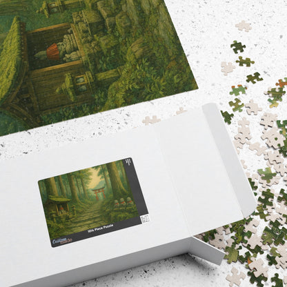 Forest Shrine Path Puzzle | Scenic Japanese Torii Puzzle 520/1014-piece