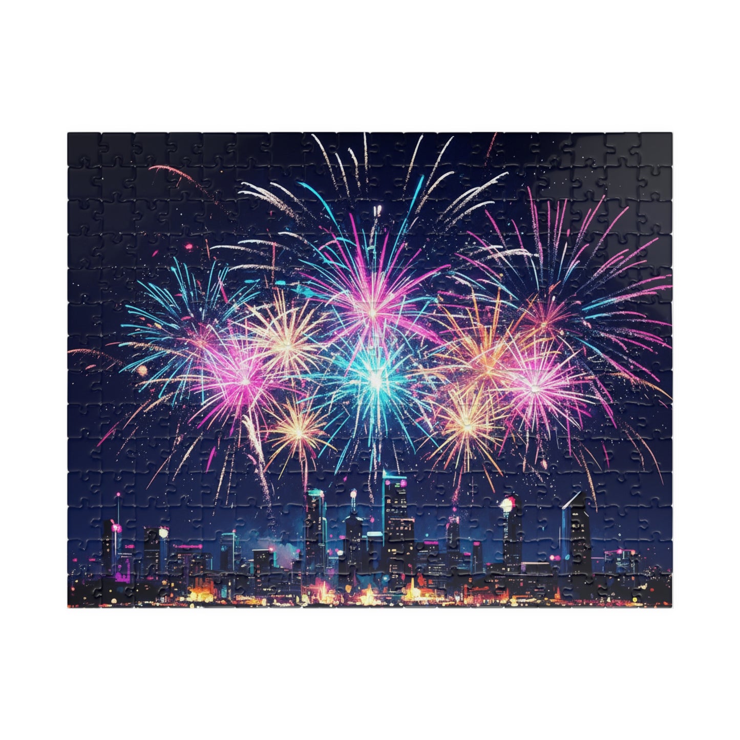 City Skyline Fireworks Puzzle | 110-1014 Piece Jigsaw