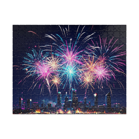 City Skyline Fireworks Puzzle | 110-1014 Piece Jigsaw