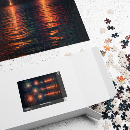 Fireworks over Water Puzzle | 520 Piece Jigsaw