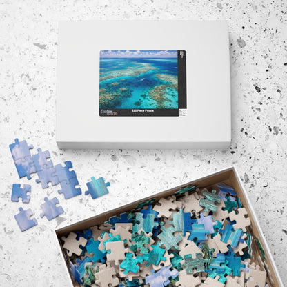 Aerial Great Barrier Reef Ocean Photo Puzzle