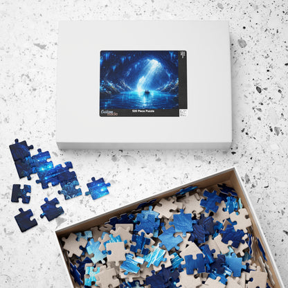 Blue Grotto of Light | Fantasy Cave & Starlit Water Jigsaw Puzzle
