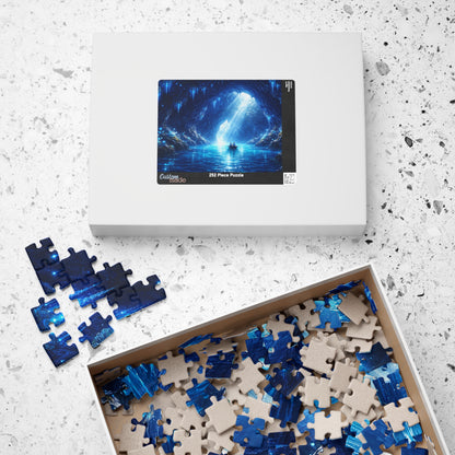 Blue Grotto of Light | Fantasy Cave & Starlit Water Jigsaw Puzzle