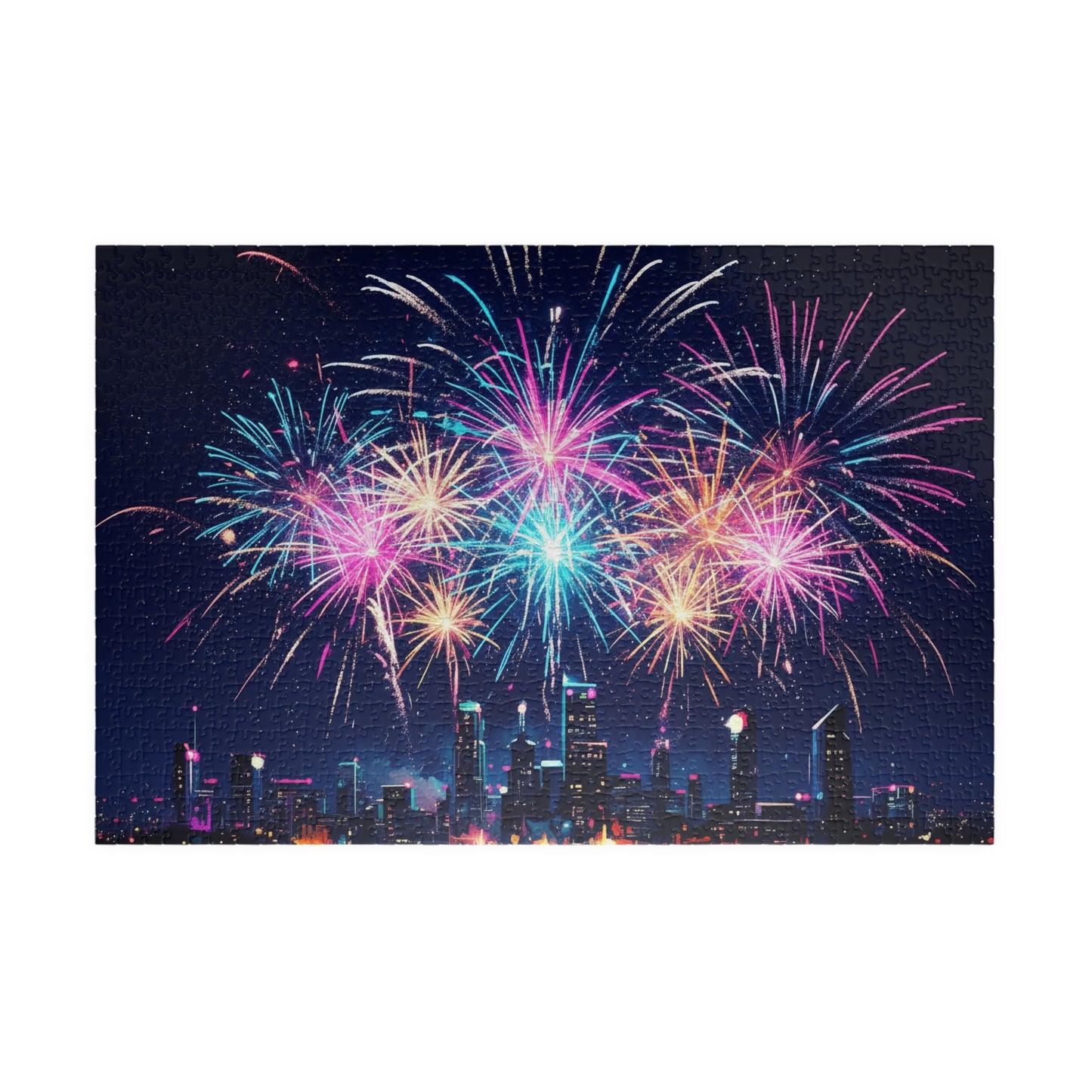City Skyline Fireworks Puzzle | 110-1014 Piece Jigsaw