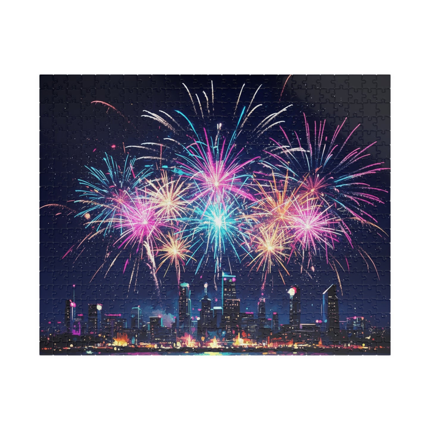 City Skyline Fireworks Puzzle | 110-1014 Piece Jigsaw