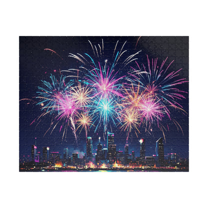 City Skyline Fireworks Puzzle | 110-1014 Piece Jigsaw