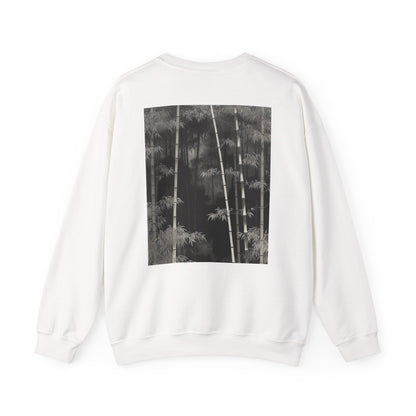 Bamboo Grove Crewneck Sweatshirt | Black Ink Bamboo Print