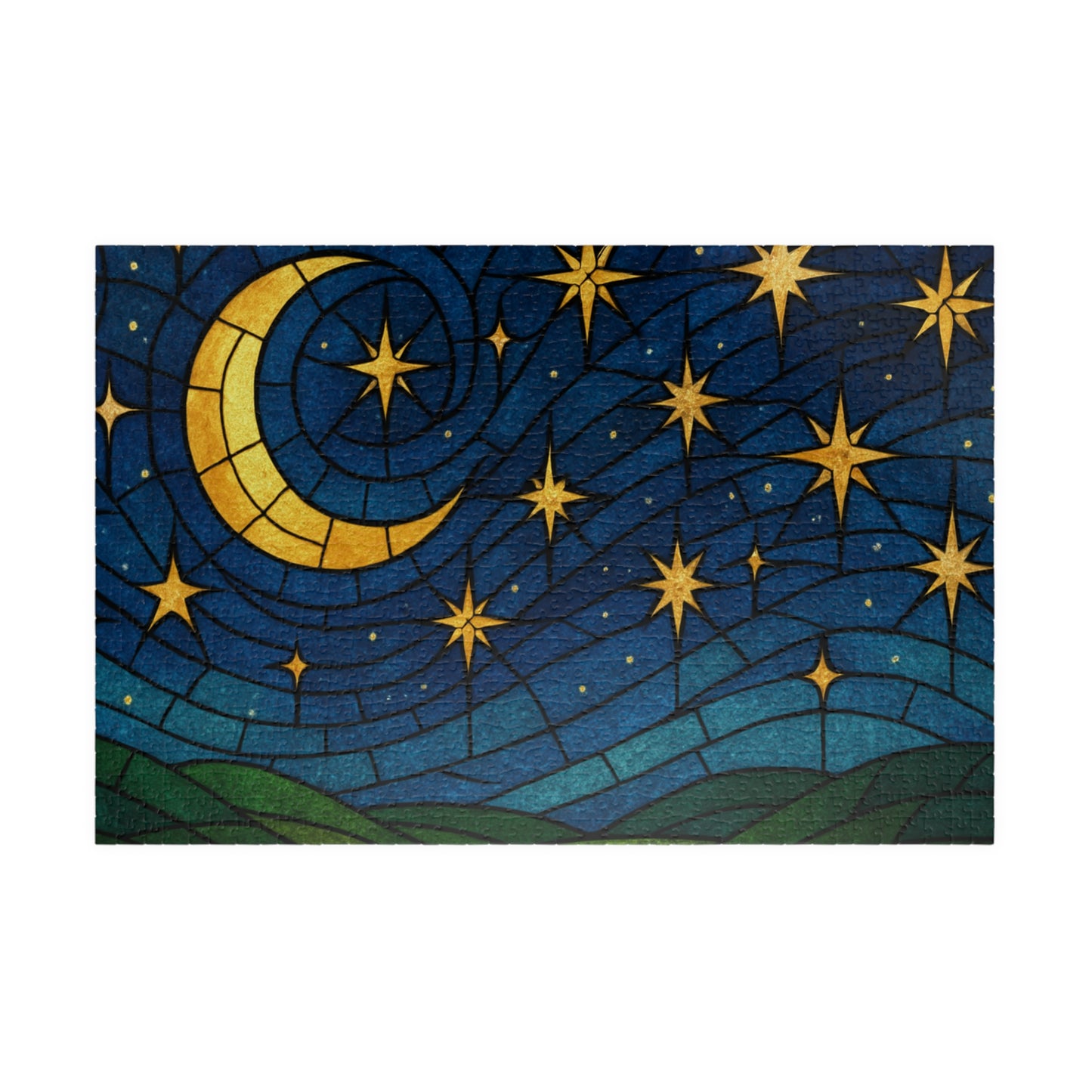 Crescent Moon and Stars Puzzle 252/520/1014-piece
