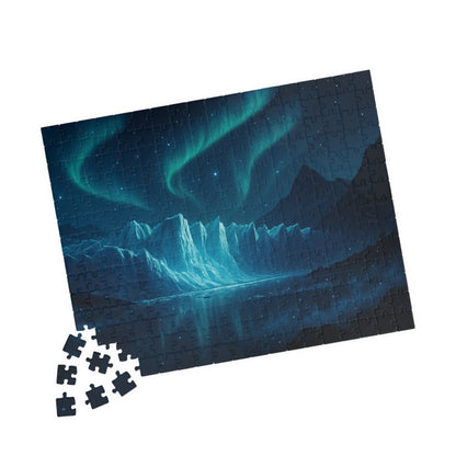 Northern Lights Iceberg Puzzle | Scenic Aurora Jigsaw