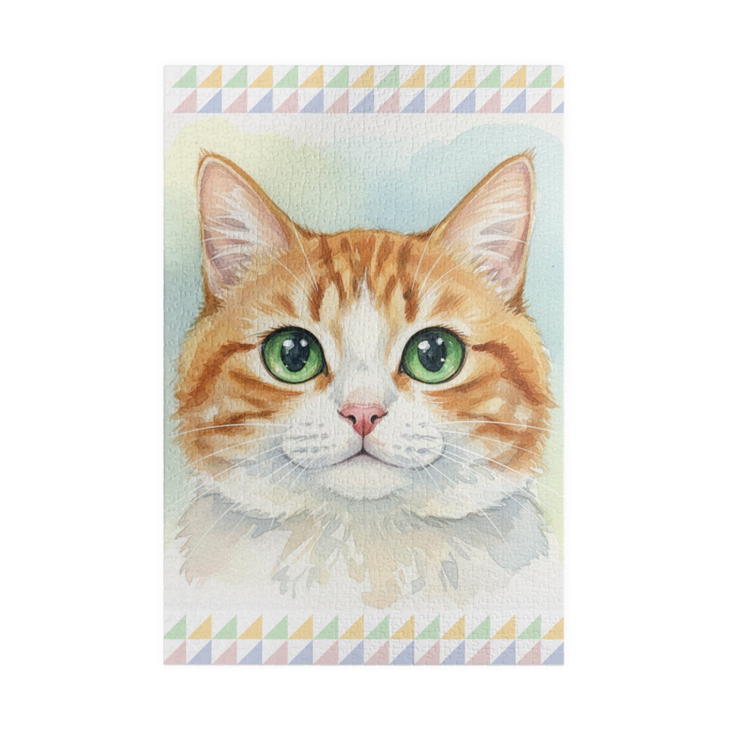 Green-Eyed Ginger Cat Puzzle | 520- or 1014-Piece Jigsaw