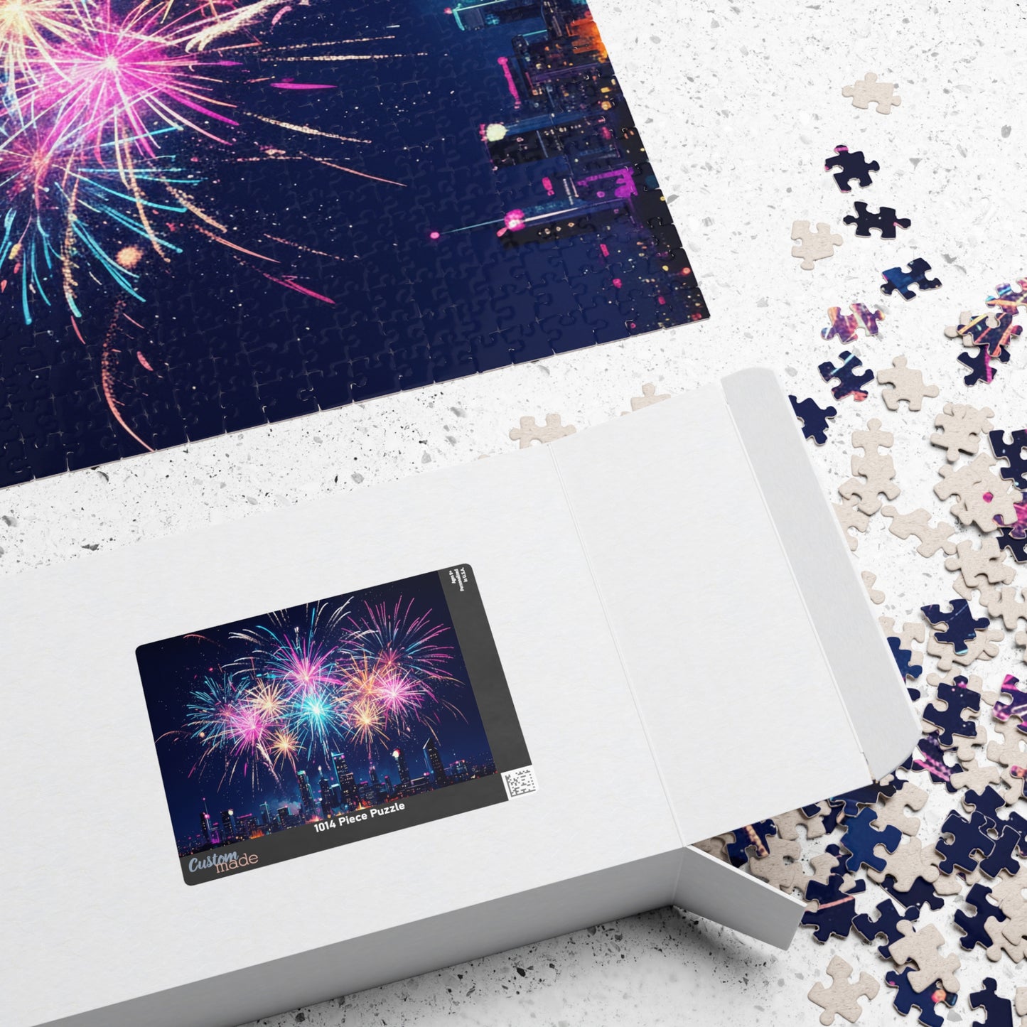 City Skyline Fireworks Puzzle | 110-1014 Piece Jigsaw
