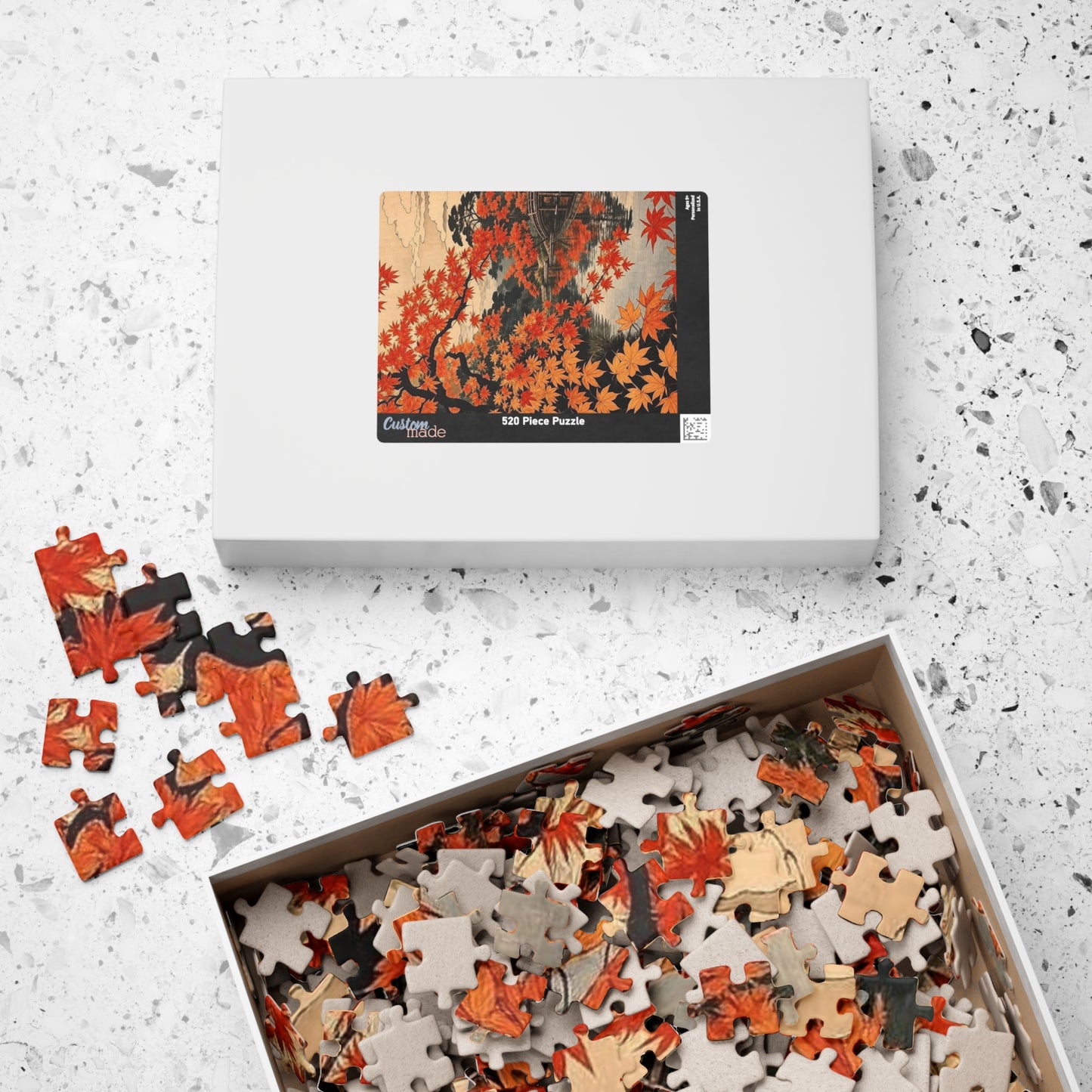 Autumn Maple Reflection Puzzle | Japanese Landscape Jigsaw