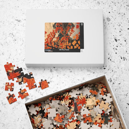 Autumn Maple Reflection Puzzle | Japanese Landscape Jigsaw