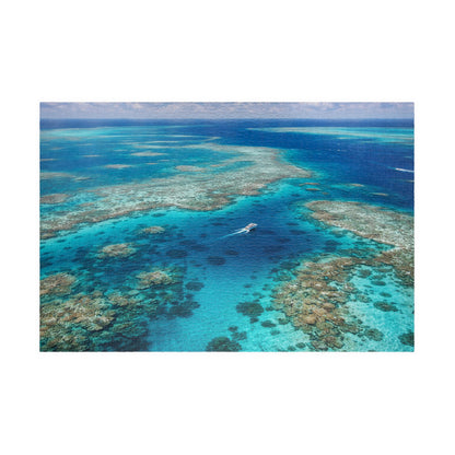 Aerial Great Barrier Reef Ocean Photo Puzzle