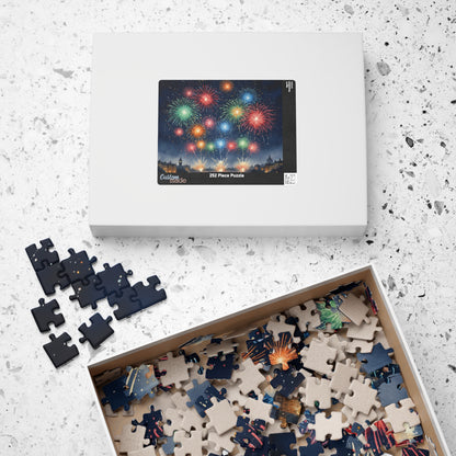 Fireworks Over City Night Puzzle | 1014 Piece Jigsaw