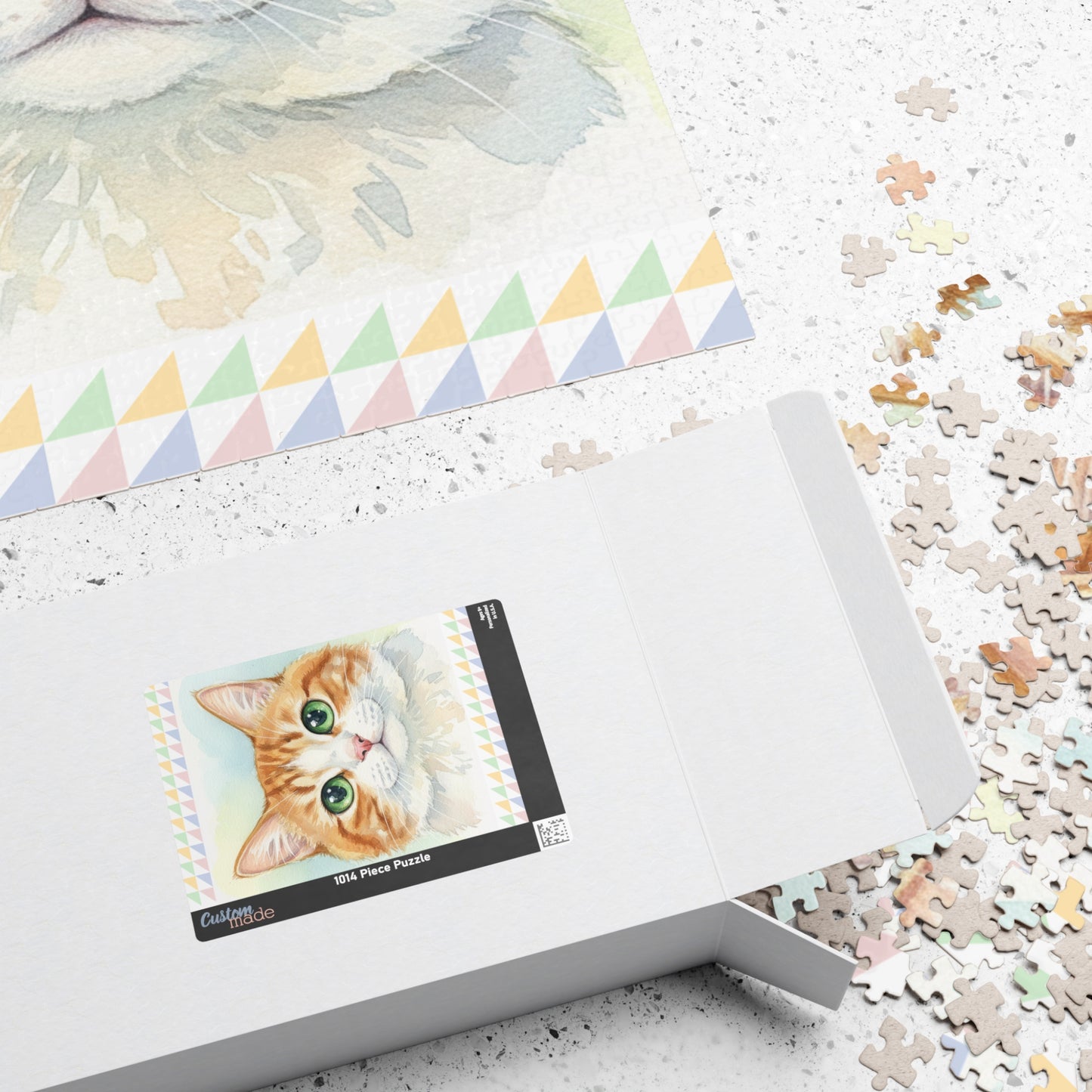 Green-Eyed Ginger Cat Puzzle | 520- or 1014-Piece Jigsaw