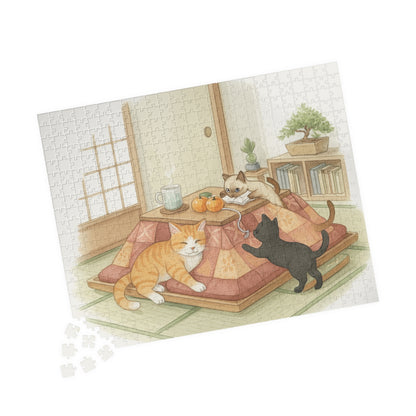 Cozy Kotatsu Cats Puzzle 520-Piece