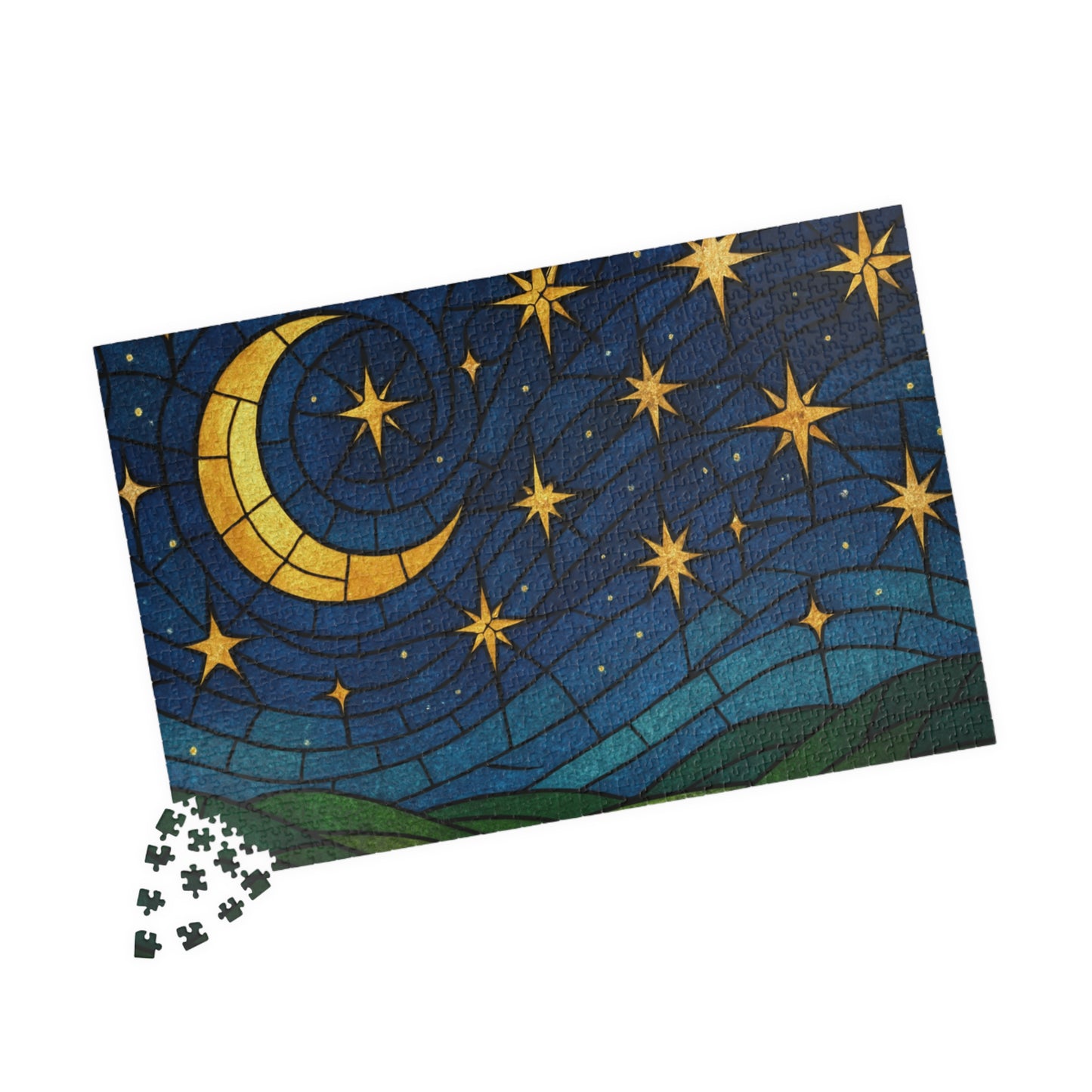 Crescent Moon and Stars Puzzle 252/520/1014-piece