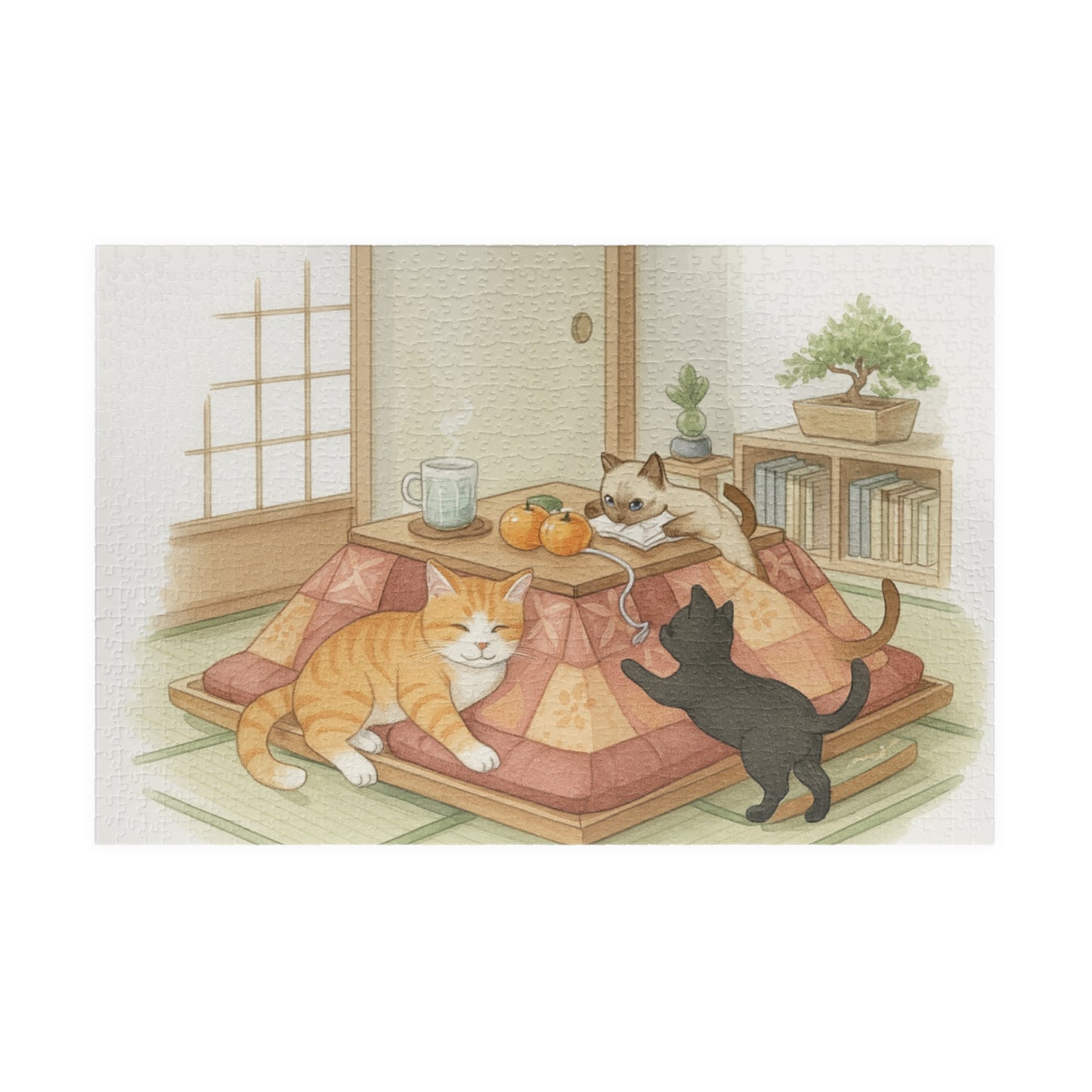 Cozy Kotatsu Cats Puzzle 520-Piece