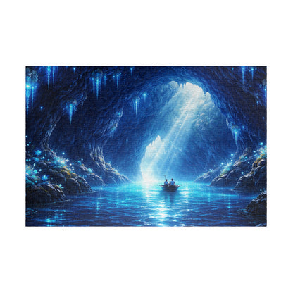 Blue Grotto of Light | Fantasy Cave & Starlit Water Jigsaw Puzzle