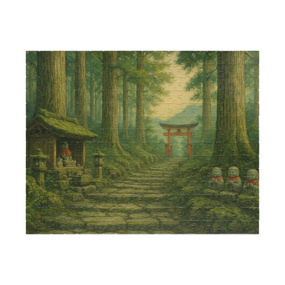 Forest Shrine Path Puzzle | Scenic Japanese Torii Puzzle 520/1014-piece