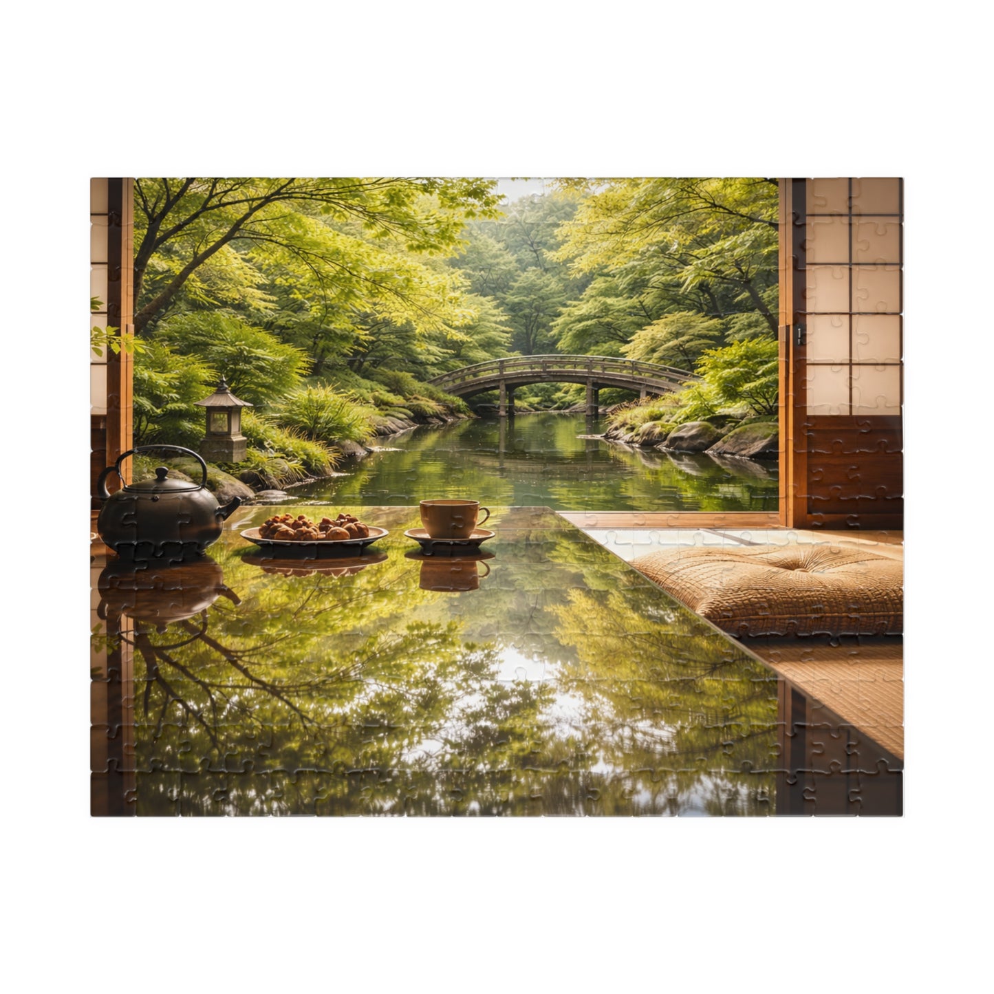 Japanese Garden Tea Room Puzzle | Scenic Landscape Jigsaw 520-1014 pcs