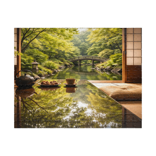 Japanese Garden Tea Room Puzzle | Scenic Landscape Jigsaw 520-1014 pcs