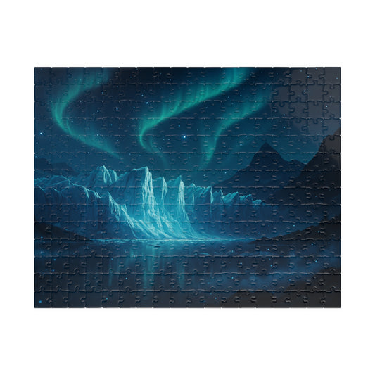 Northern Lights Iceberg Puzzle | Scenic Aurora Jigsaw