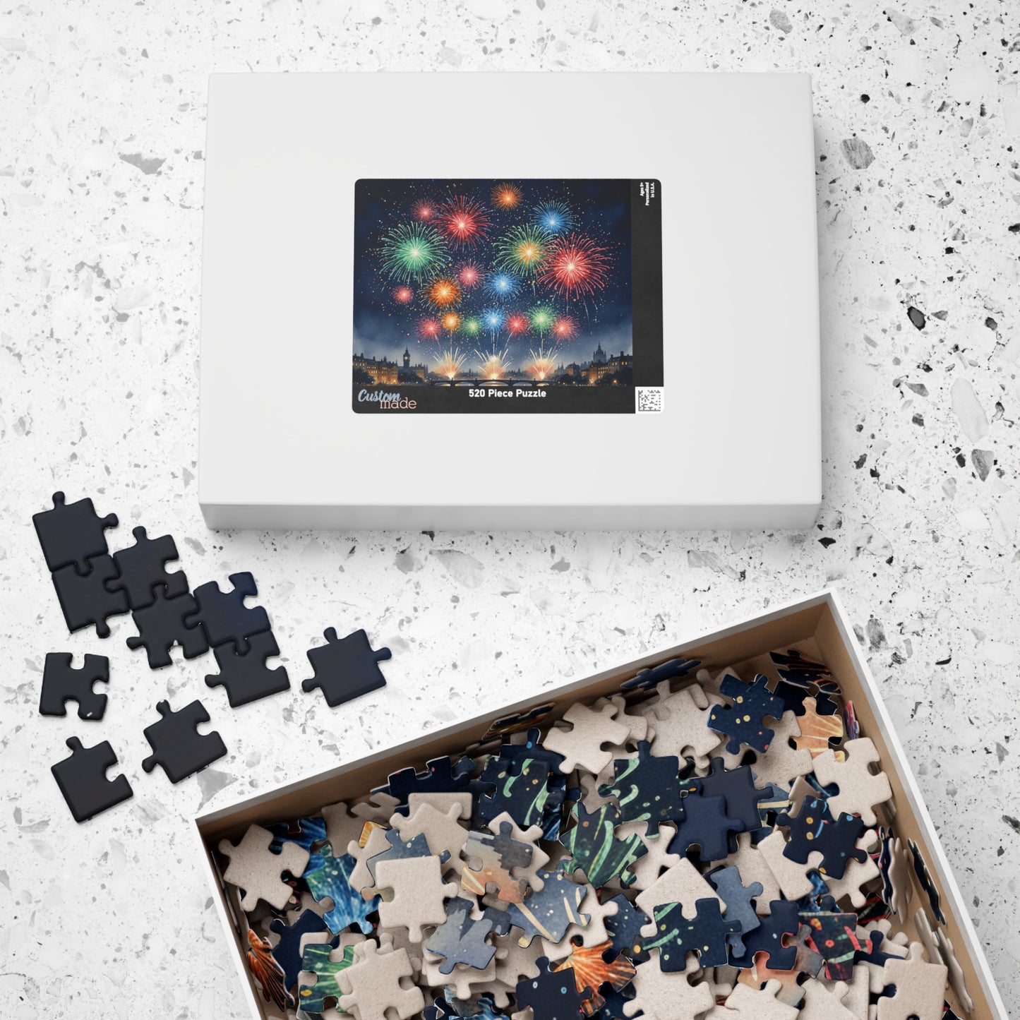 Fireworks Over City Night Puzzle | 1014 Piece Jigsaw