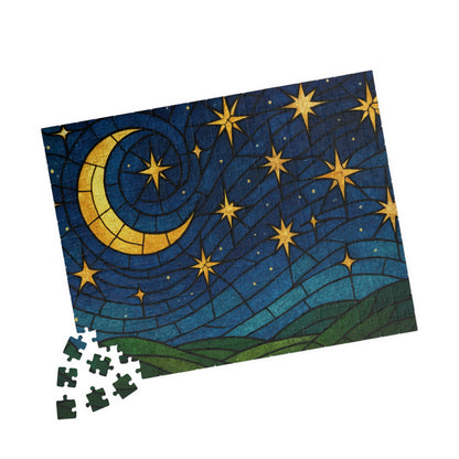 Crescent Moon and Stars Puzzle 252/520/1014-piece