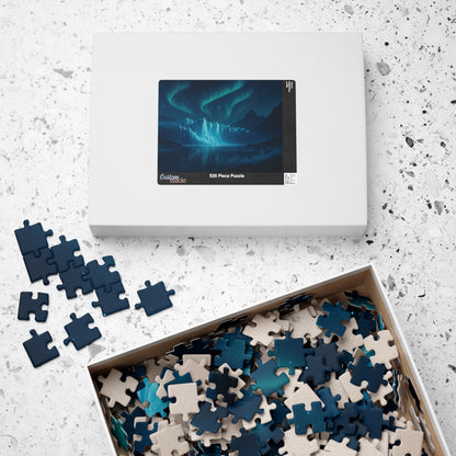 Northern Lights Iceberg Puzzle | Scenic Aurora Jigsaw