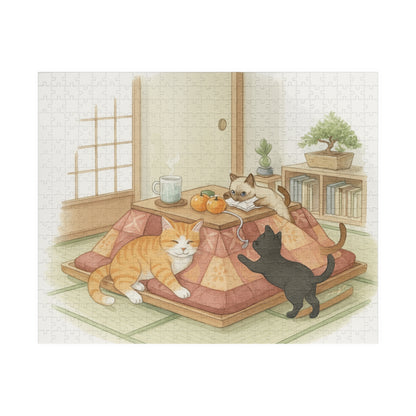 Cozy Kotatsu Cats Puzzle 520-Piece