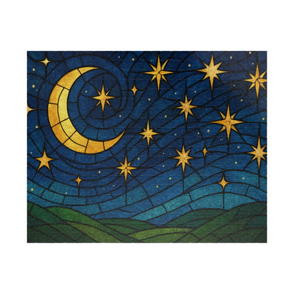Crescent Moon and Stars Puzzle 252/520/1014-piece
